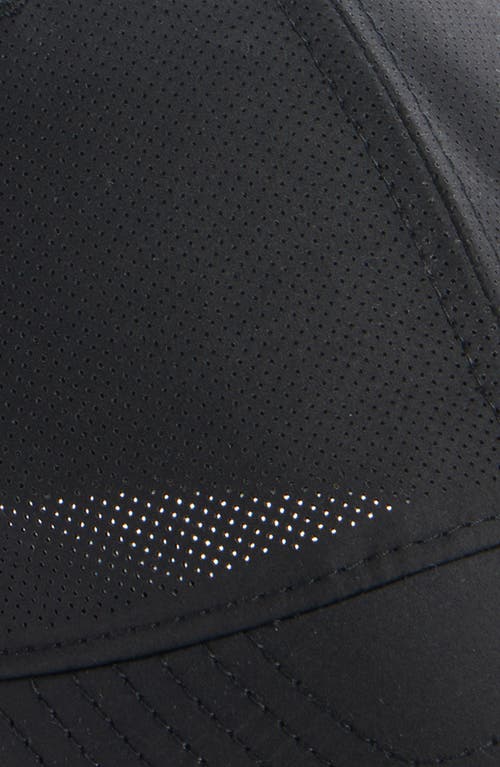 Balenciaga Perforated Webs Baseball Cap In 1000 Black