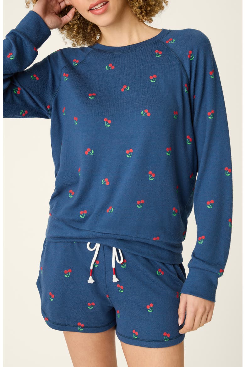 Star Spangled Summer Pajama Top, Main, color, TRUE NAVY