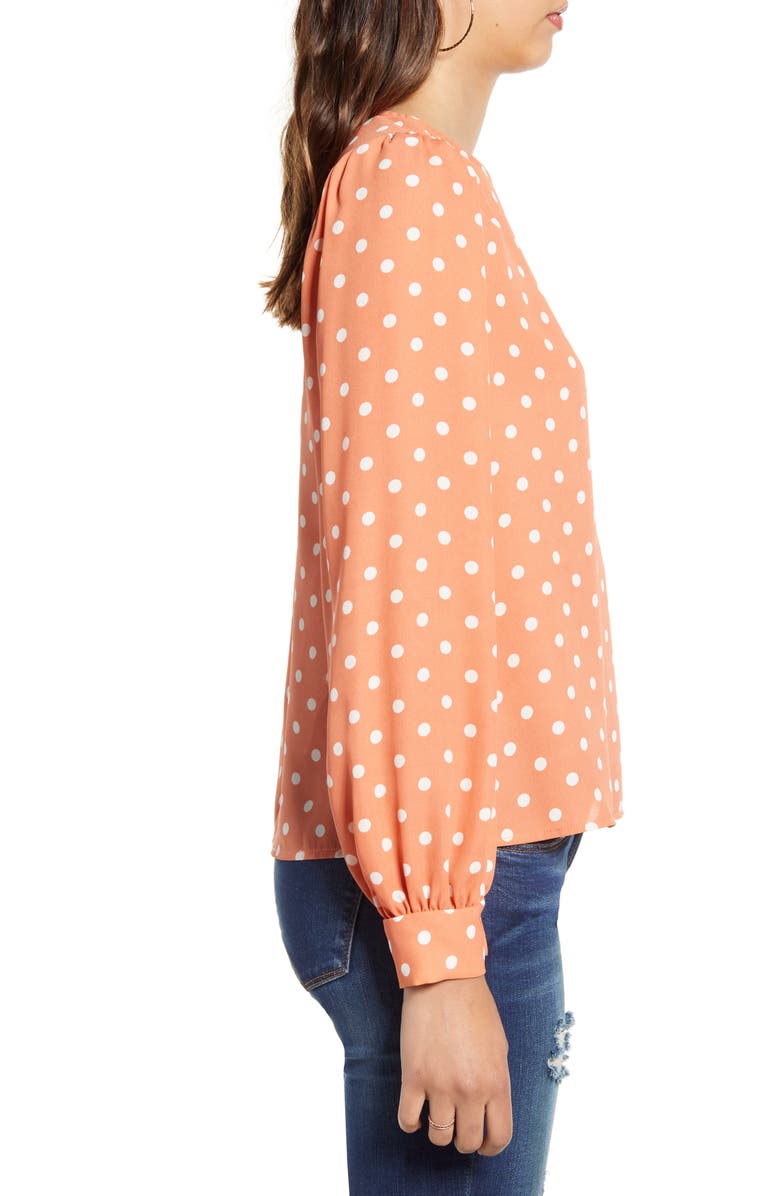 All in Favor Print Blouse, Alternate, color, 