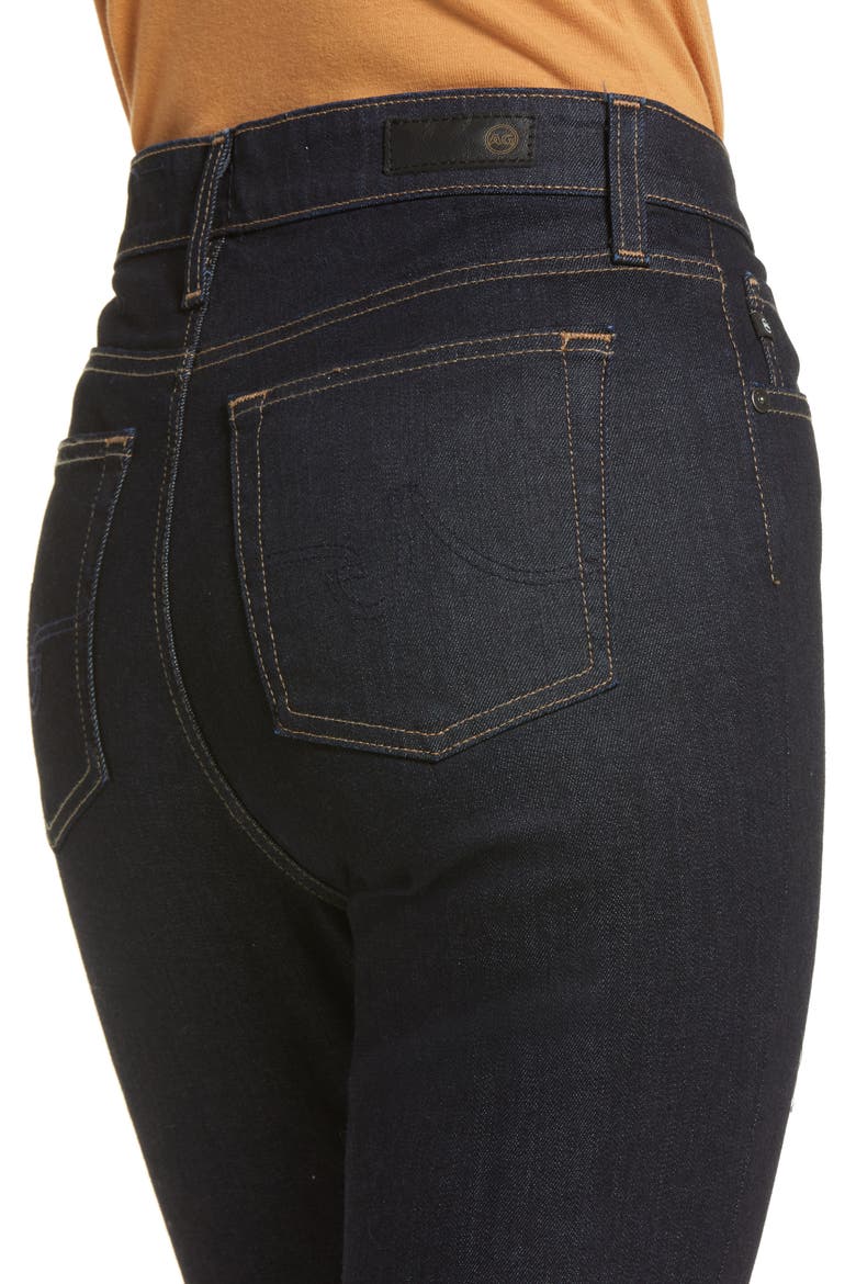 Mari High Waist Ankle Slim Straight Leg Jeans, Alternate, color, AUTHENTIC