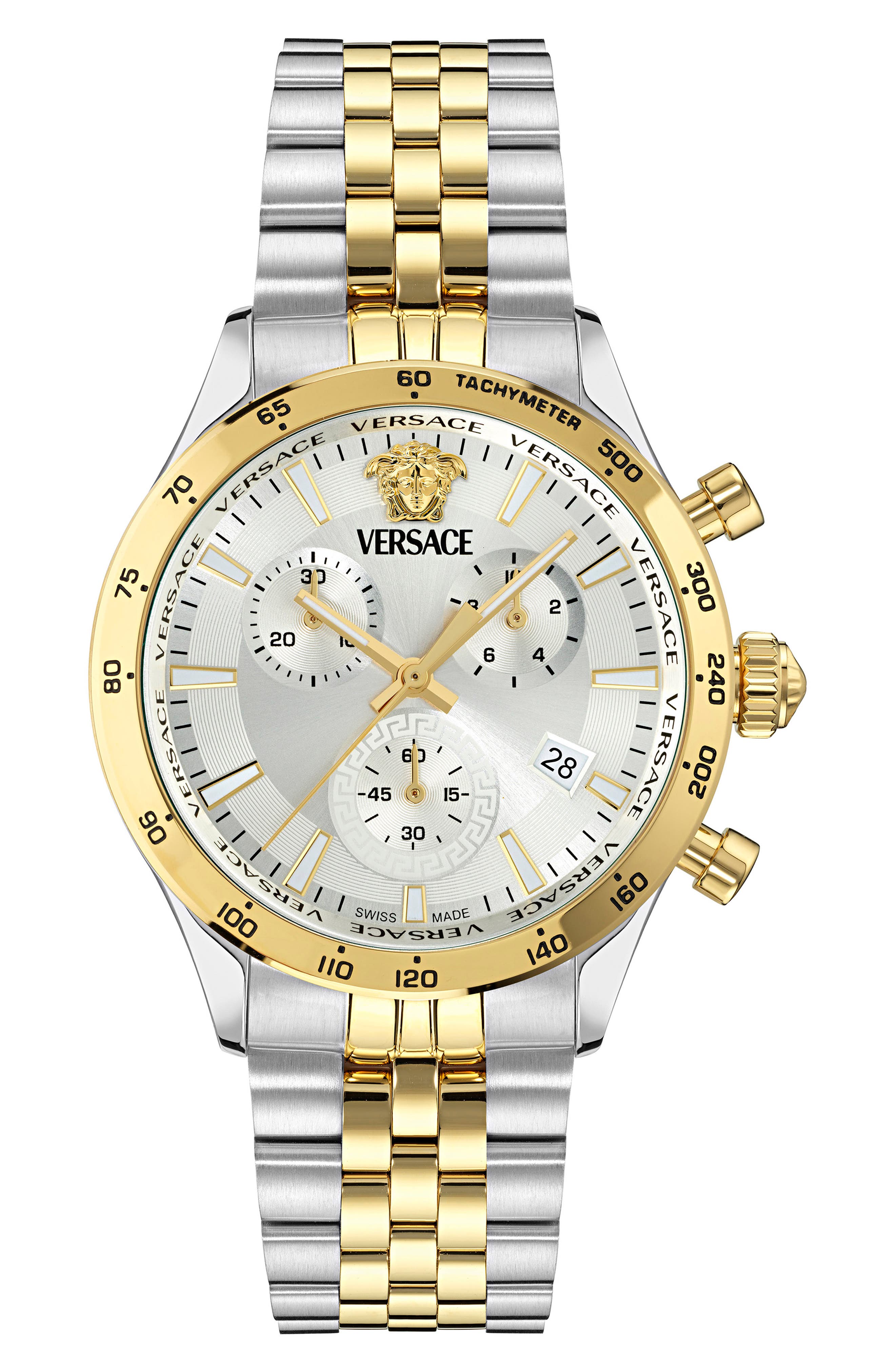 Versace Hellenyium Bracelet Strap Chronograph Watch, 40mm