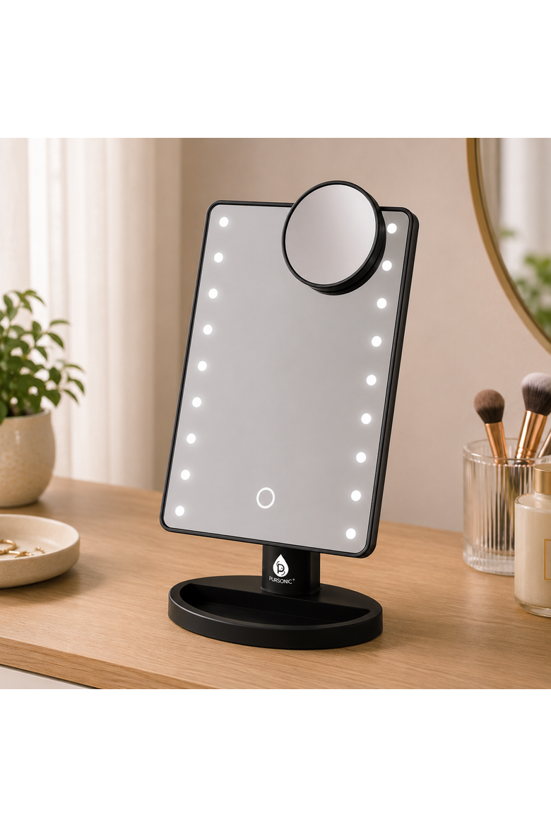 His & Hers LED Vanity Mirror Set, Alternate, color, Multicolor