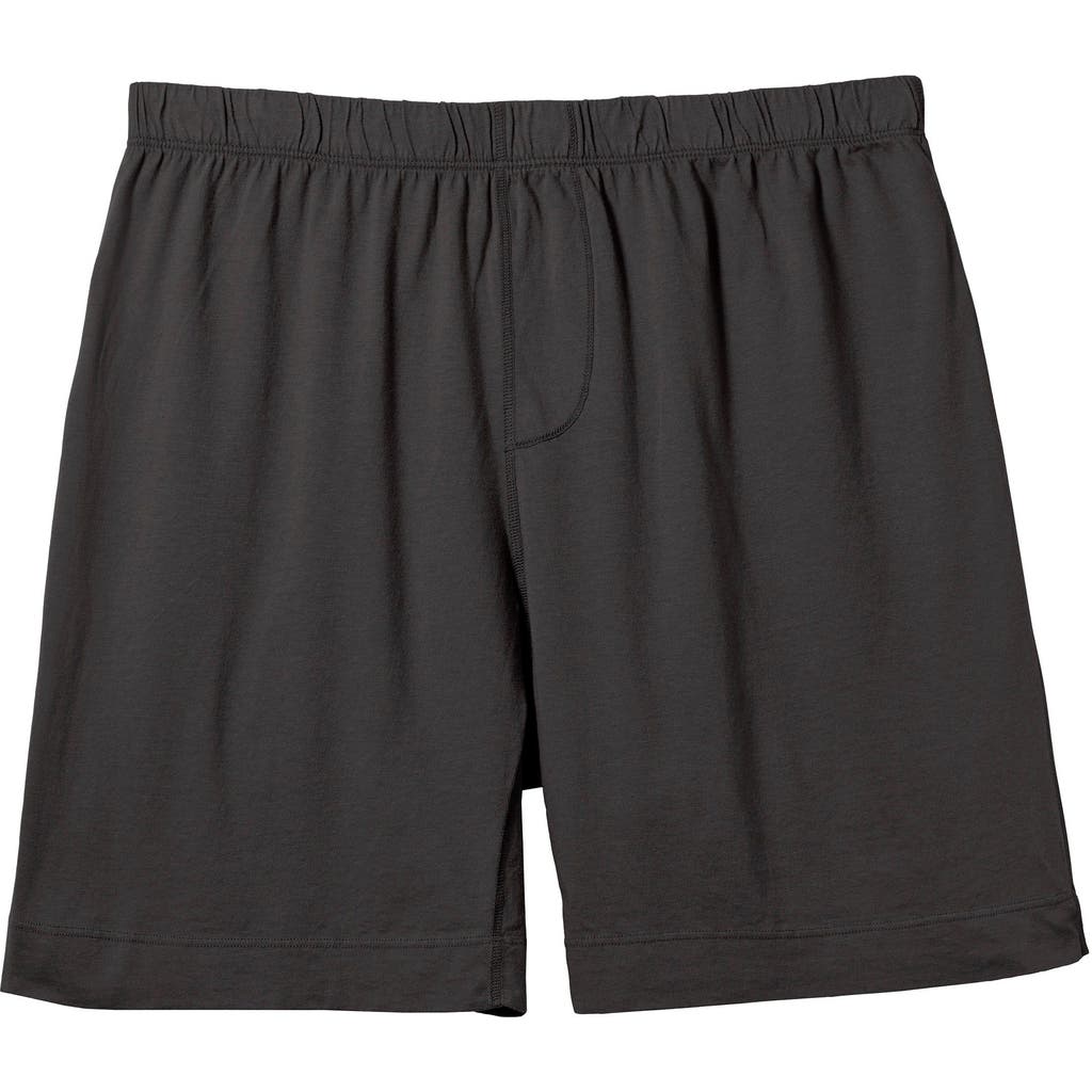 City Threads Usa-made Soft Cotton Jersey Boxer In Black