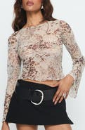 Princess Polly Edeline Print Crop Top