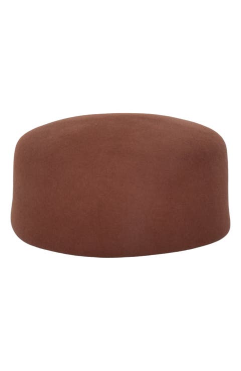 Lauren Wool Felt Pillbox Hat