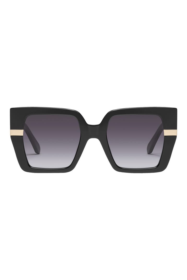 Notorious 53mm Square Sunglasses, Main, color, BLACK / SMOKE