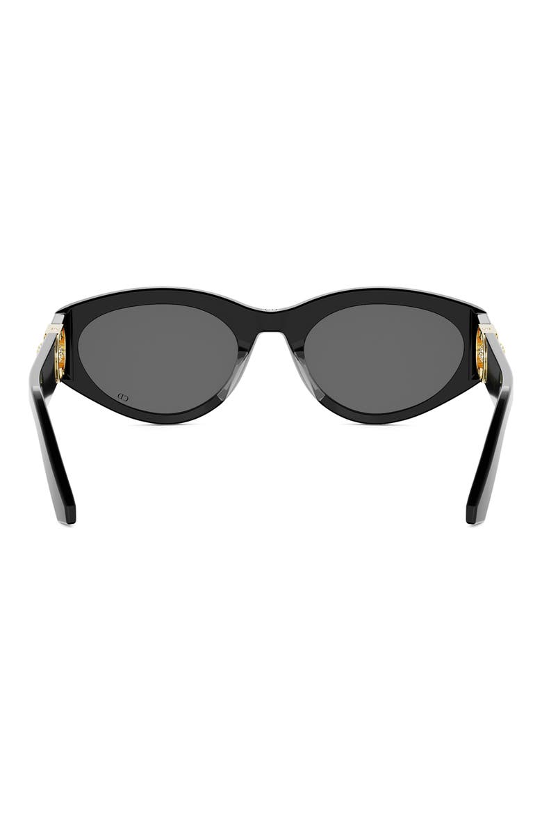 30Montaigne B7I 54mm Butterfly Sunglasses, Alternate, color, SHINY BLACK / SMOKE
