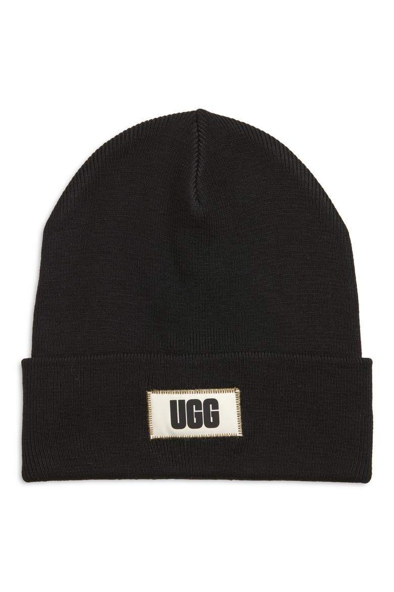 High Crown Beanie, Main, color, BLACK