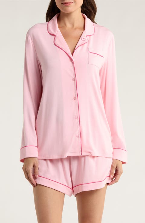 Moonlight Eco Long Sleeve Short Pajamas (Regular & Plus Size)