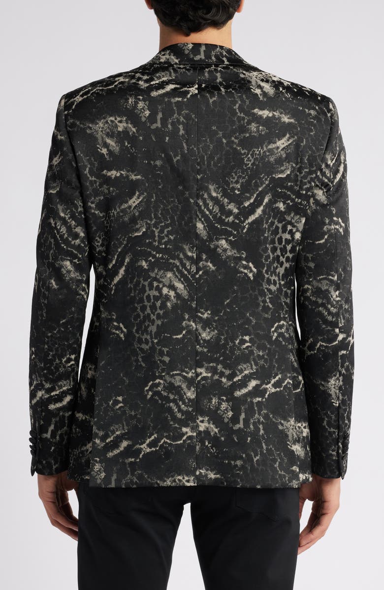 John Varvatos Star USA Patterned Peaked Lapel Dinner Jacket, Alternate, color, Multi