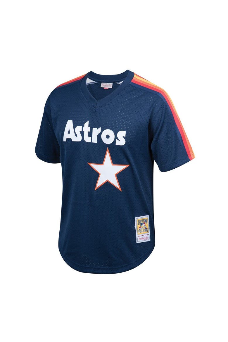 Youth Mitchell & Ness Nolan Ryan Navy Houston Astros Cooperstown Collection Mesh Batting Practice Jersey, Alternate, color, Navy