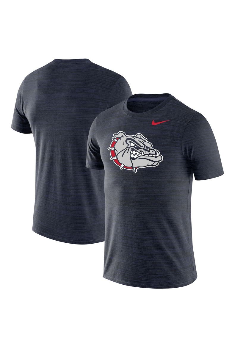 Men's Nike Navy Gonzaga Bulldogs Team Logo Velocity Legend Performance T-Shirt, Alternate, color, Navy