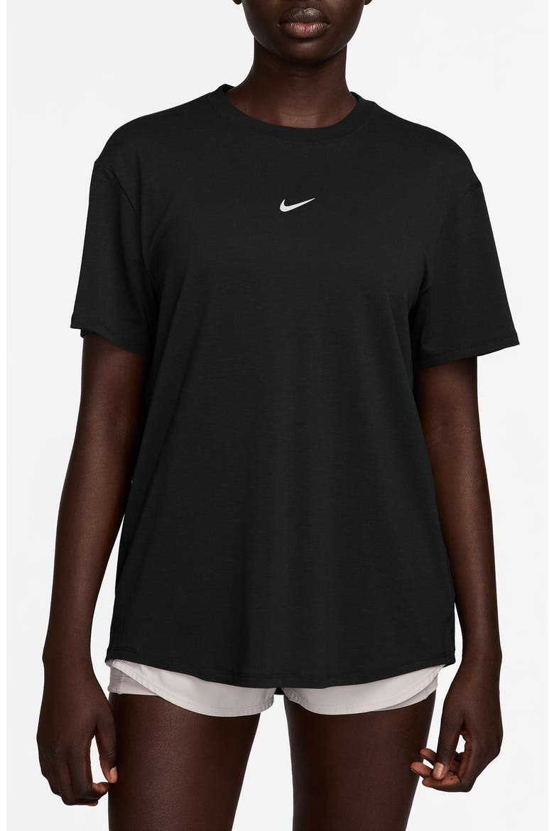 One Relaxed Dri-FIT T-Shirt, Main, color, BLACK/WHITE