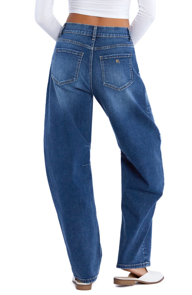 Wash Lab Denim Luring High Waist Barrel Jeans, Alternate, color, Luring Blue