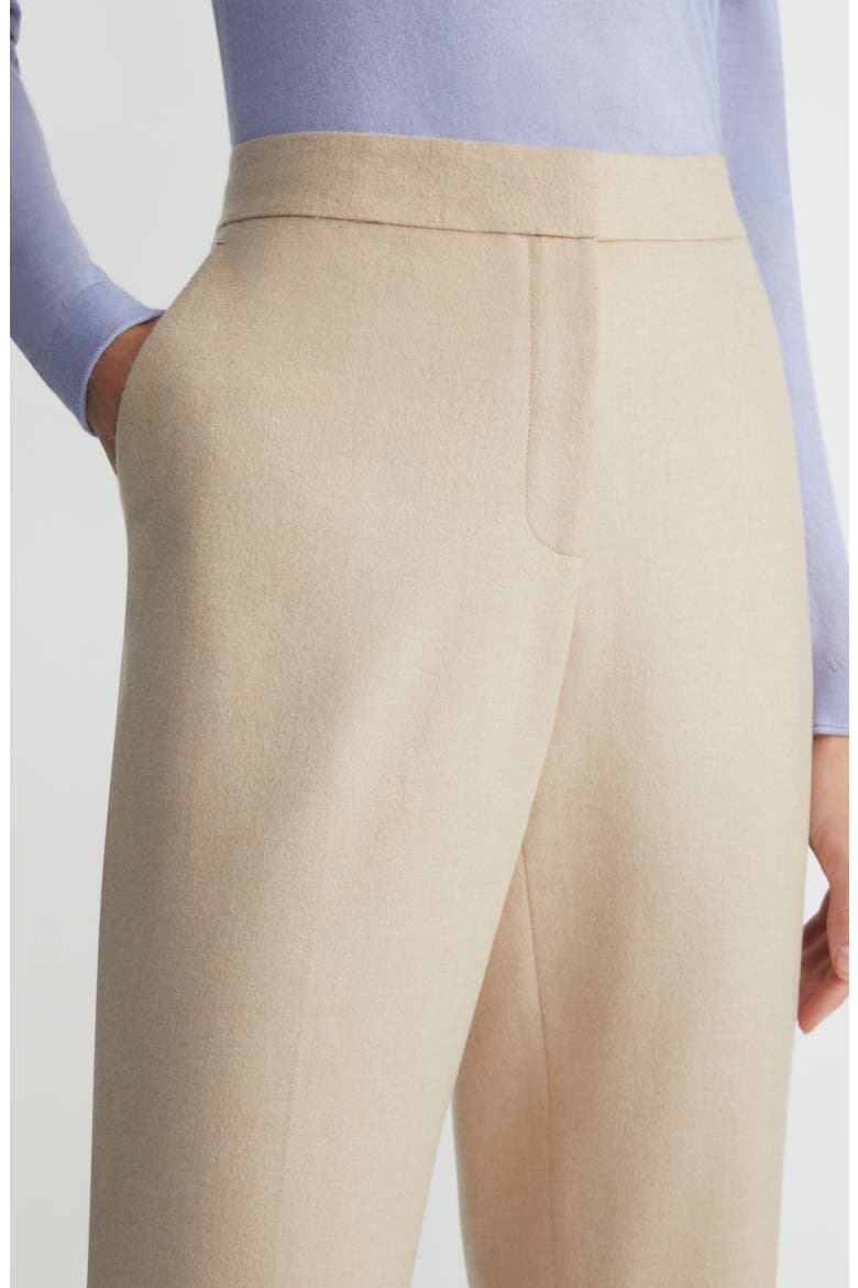 Clinton Camel Hair Ankle Pants, Alternate, color, NATURAL
