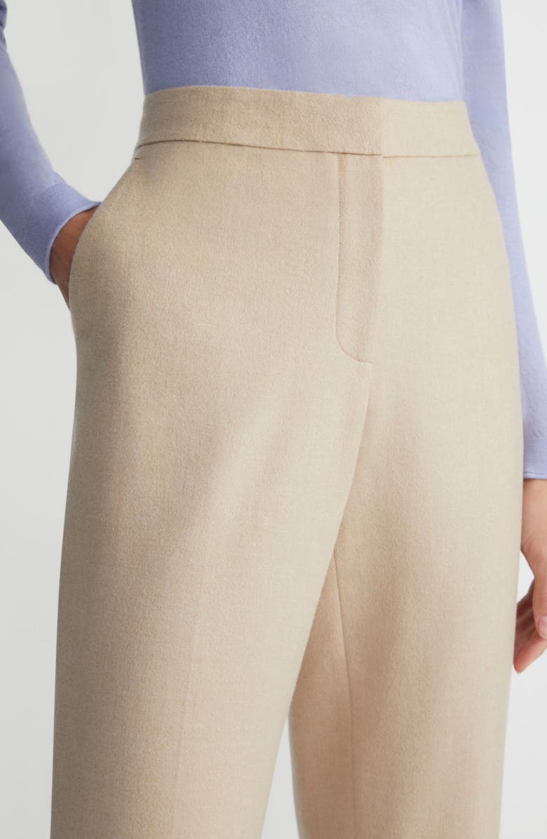Lafayette 148 New York Clinton Camel Hair Ankle Pants, Alternate, color, Natural