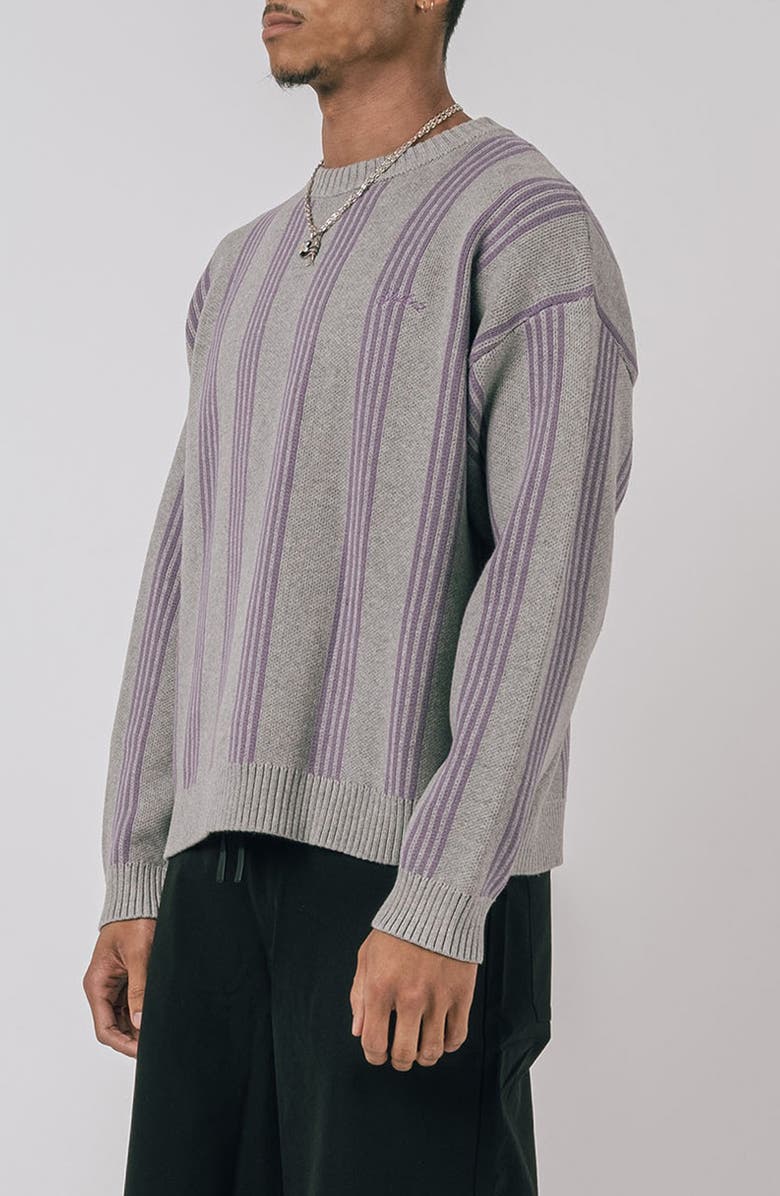STUDENTS Beckford Stripe Knit Crewneck Sweater, Alternate, color,
