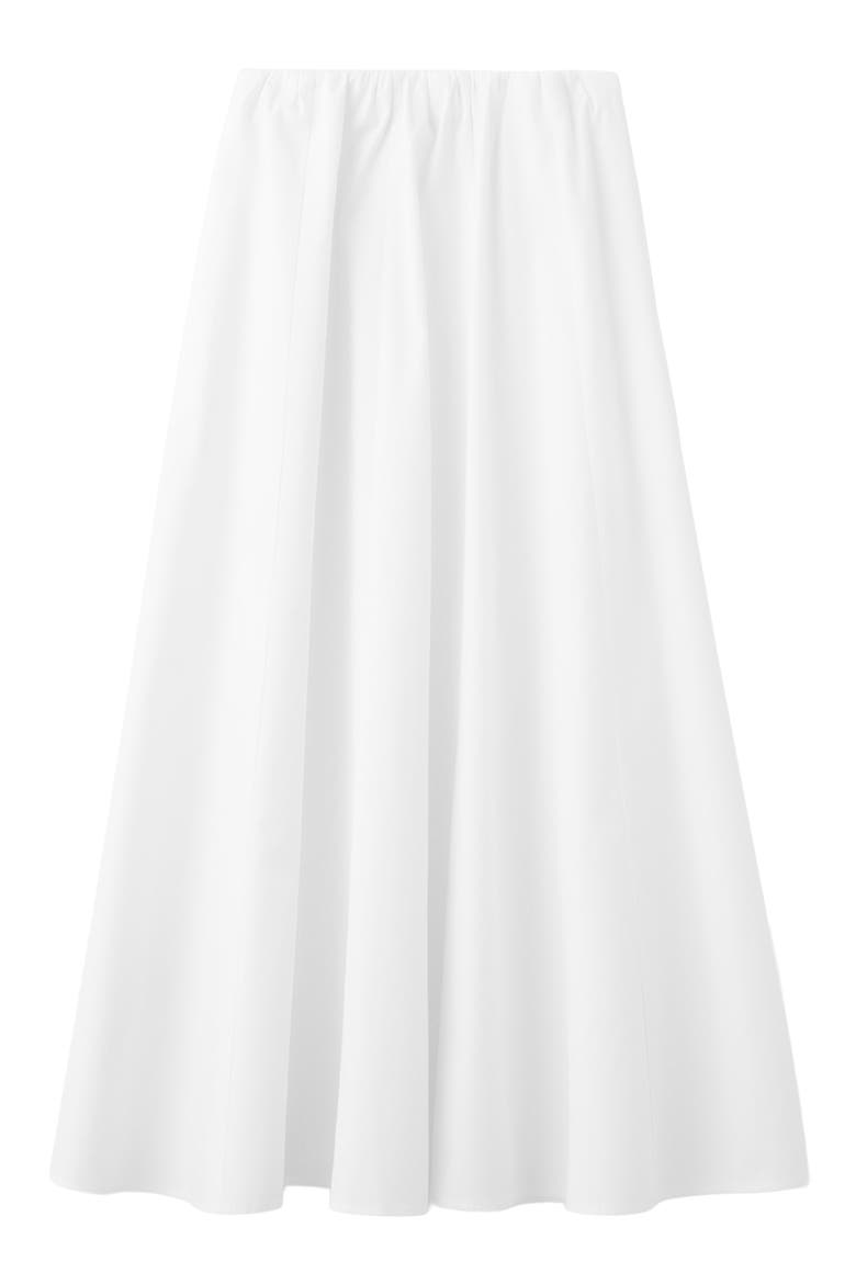 Falda Newcreta Cotton A-Line Skirt, Alternate, color, WHITE