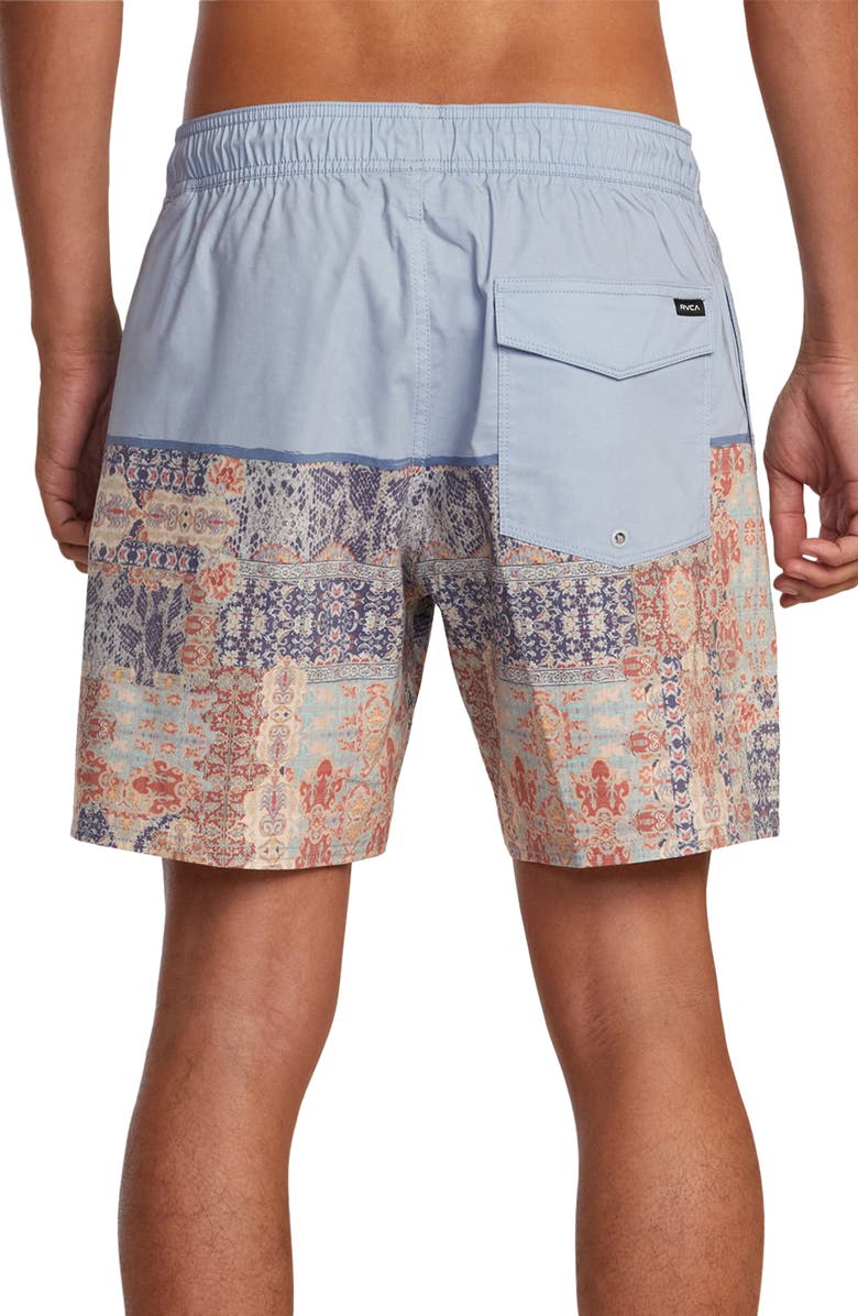 RVCA County Colorblock Swim Trunks, Alternate, color, 