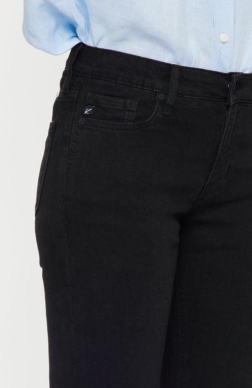 Kancan Mai Mid Rise Y2k Bootcut Jeans In Black