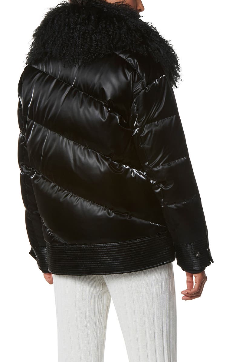 Andrew Marc Rosales Puffer Jacket with Removable Genuine Fur Collar, Alternate, color, 
