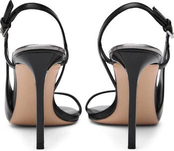 Asymmetric Ankle Strap Sandal