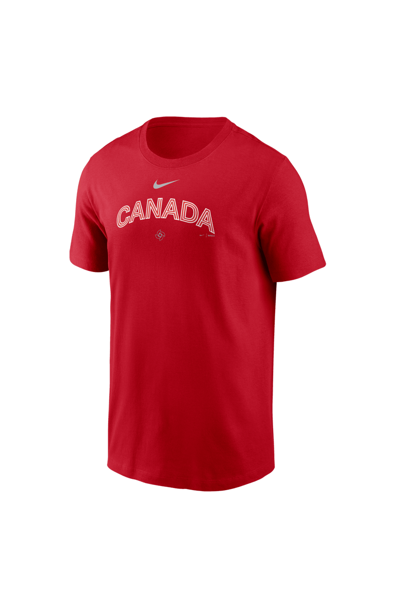 Nike Men's Nike  Red Canada Baseball 2026 World Baseball Classic Wordmark T-Shirt, Alternate, color, Red