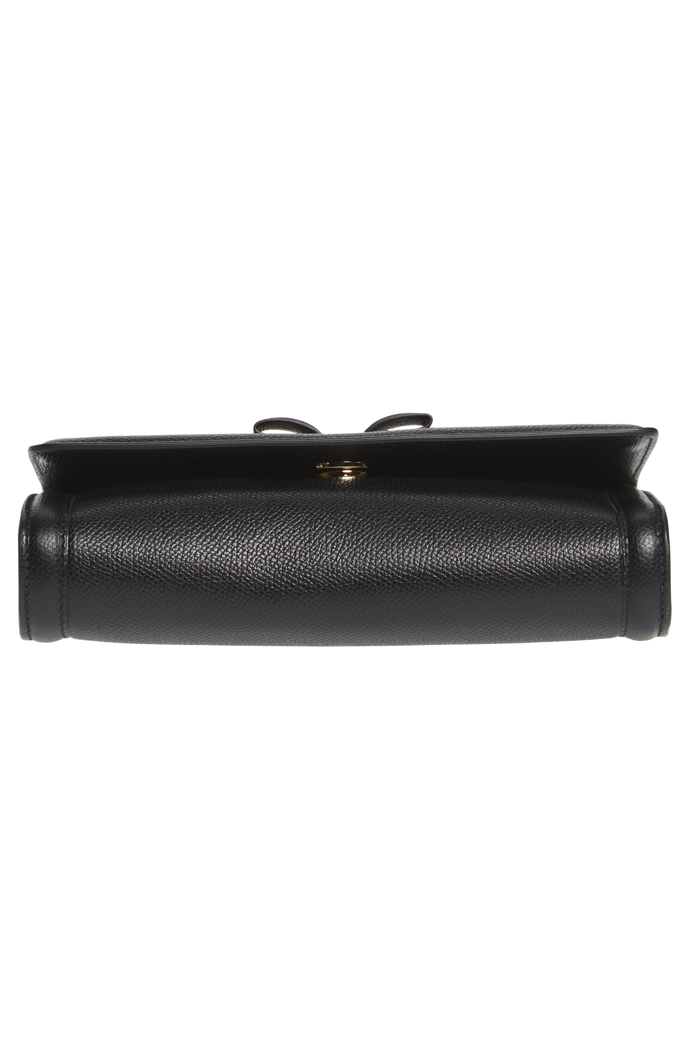 Salvatore Ferragamo Mini Vara Leather Crossbody Bag, Alternate, color, NERO