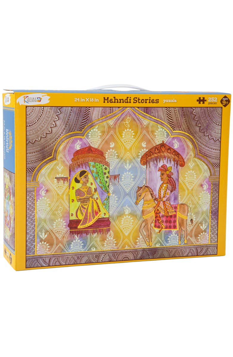 KULTURE KHAZANA Mehndi Stories Henna Jigsaw Puzzle, 252 Pieces, Main, color, Multicolored