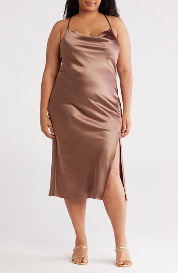 Renee C Satin Slipdress