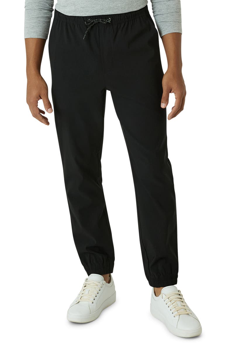 DKNY SPORTSWEAR Essential Tech Joggers, Main, color, Black