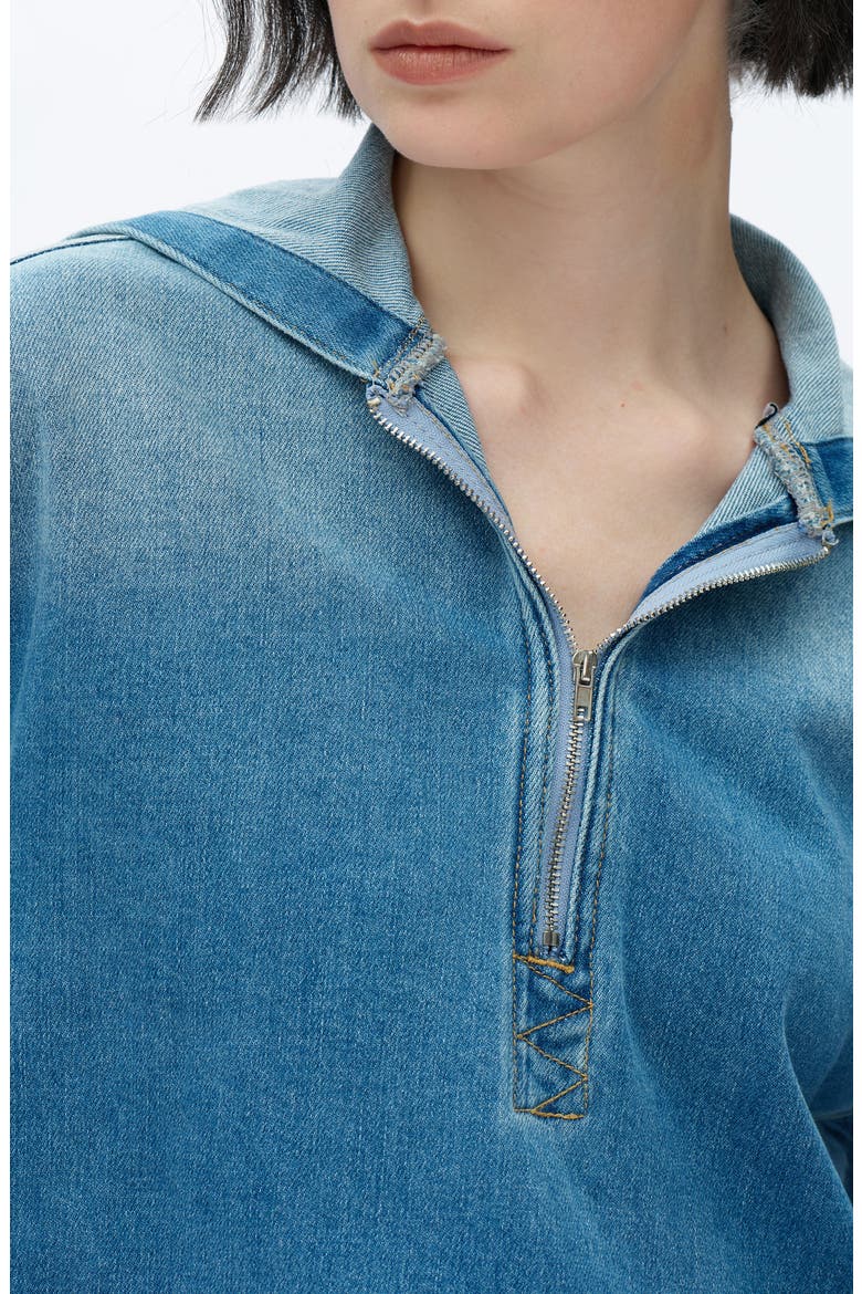 Crop Hoodie, Alternate, color, VINTAGE MEDIUM BLUE