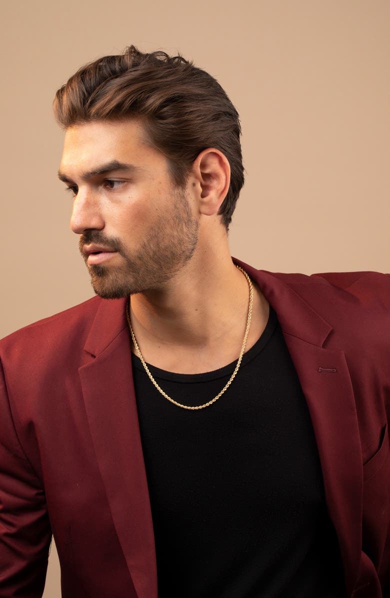 Bony Levy Men's 14K Gold Rope Chain Necklace, Alternate, color, 