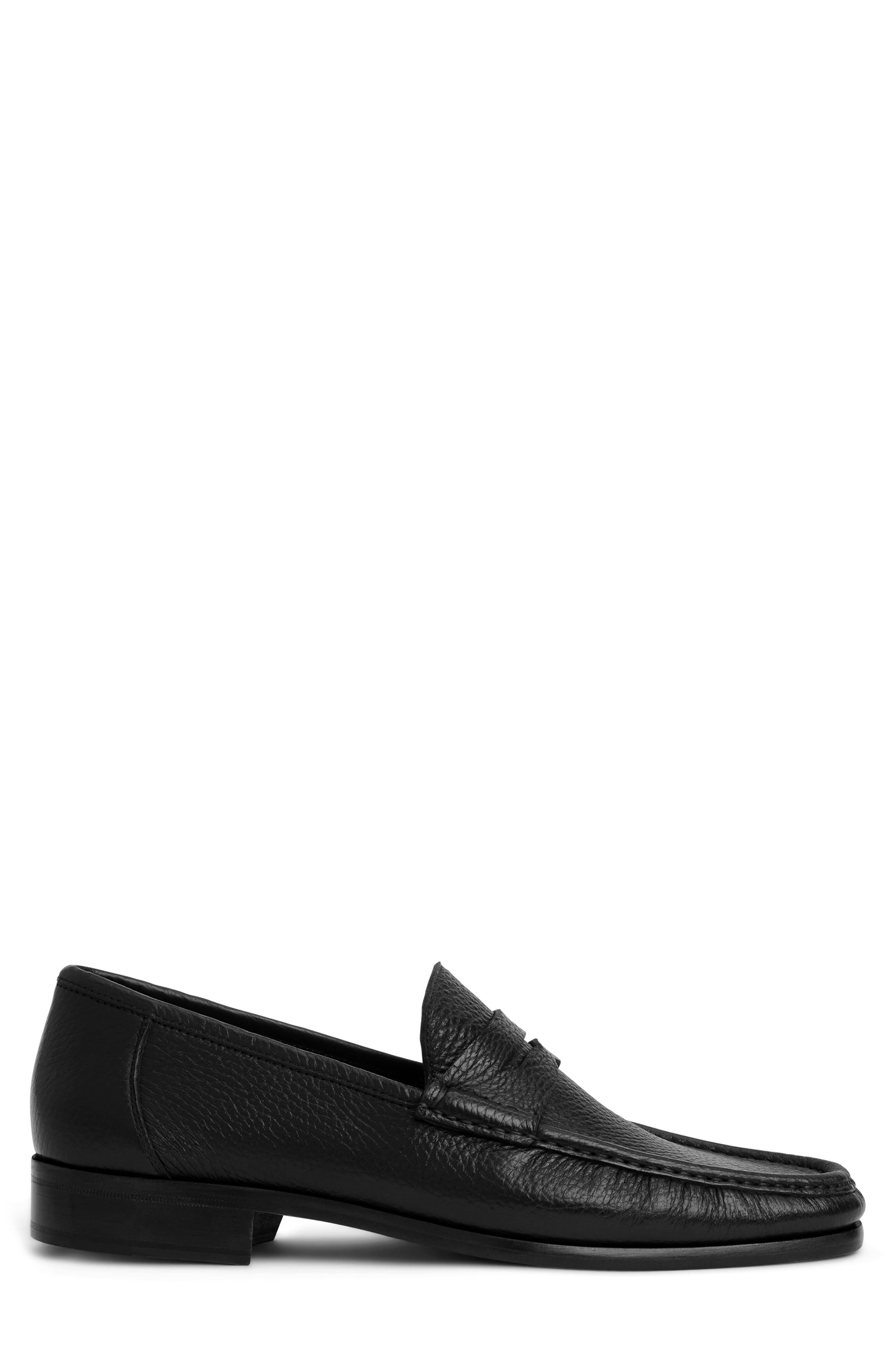 Bruno Magli Tonio Penny Loafer, Alternate, color, Black Cervo
