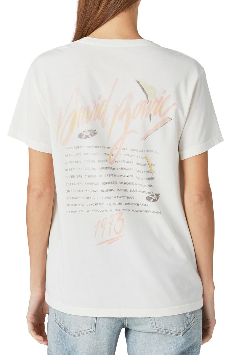 Lucky Brand Bowie Saxophone Graphic Boyfriend Tee, Alternate, color,