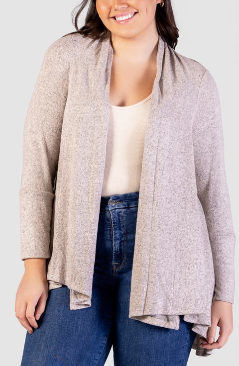 Open Front Waterfall Cardigan