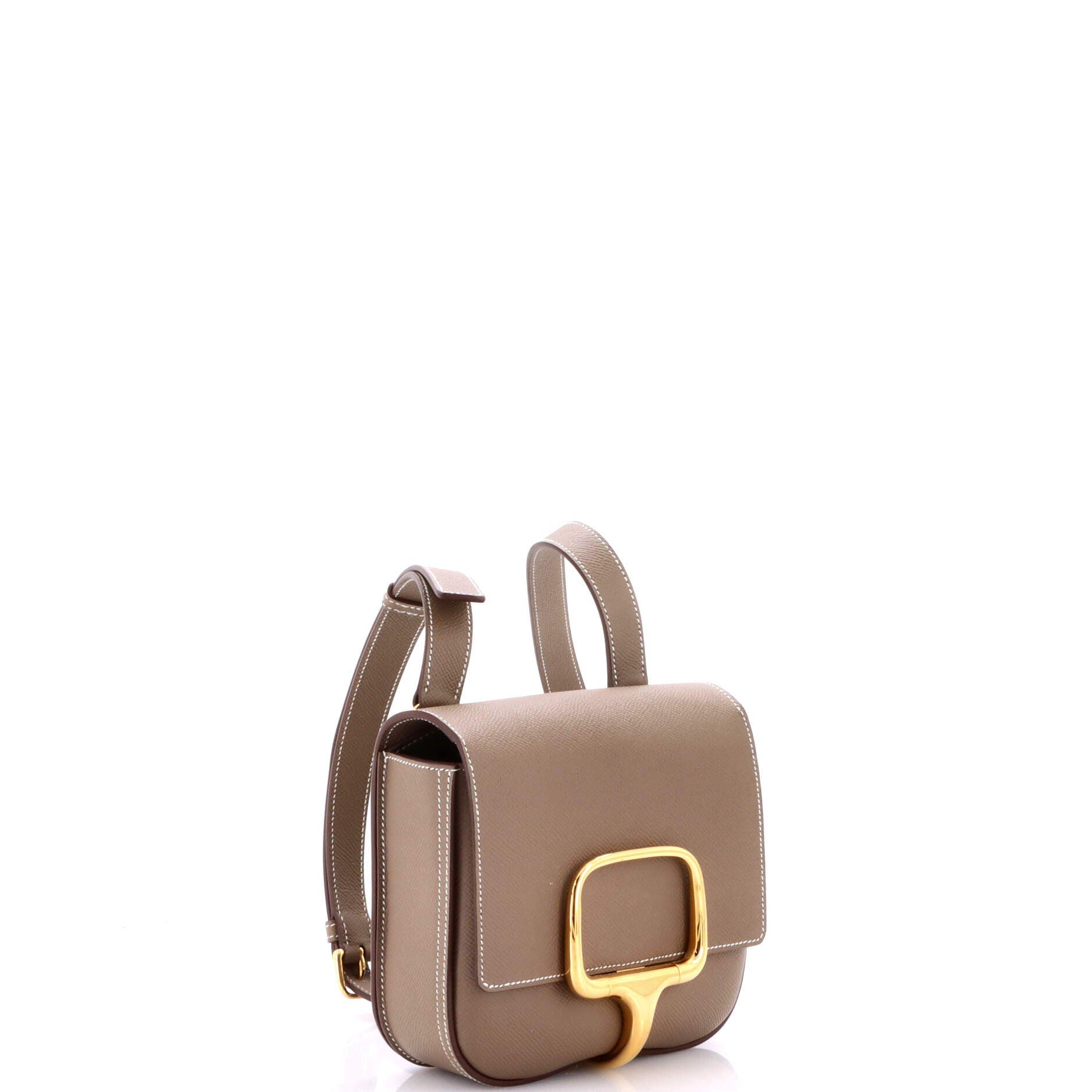 Pre-Owned Hermes Della Cavalleria Shoulder Bag Epsom Mini, Alternate, color, Etoupe