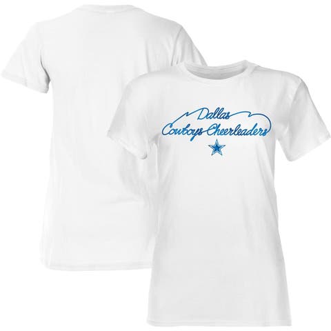 Women's White Dallas Cowboys Thunderstruck Foil T-Shirt