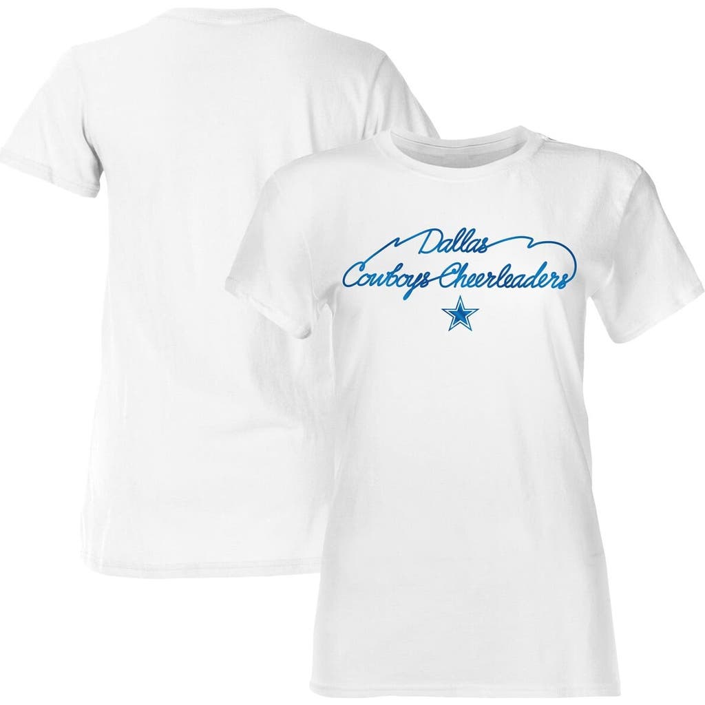 Nfl White Dallas Cowboys Thunderstruck Foil T-shirt