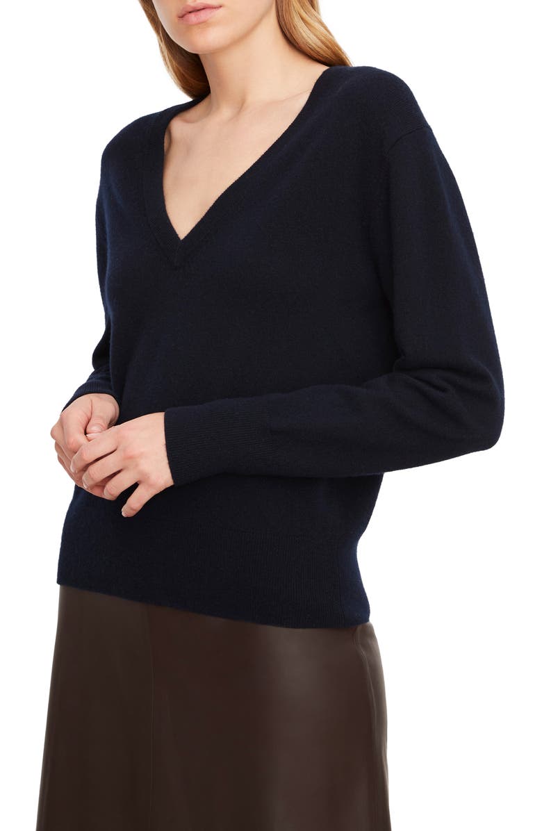 Vince V-Neck Wool & Cashmere Sweater, Alternate, color, 