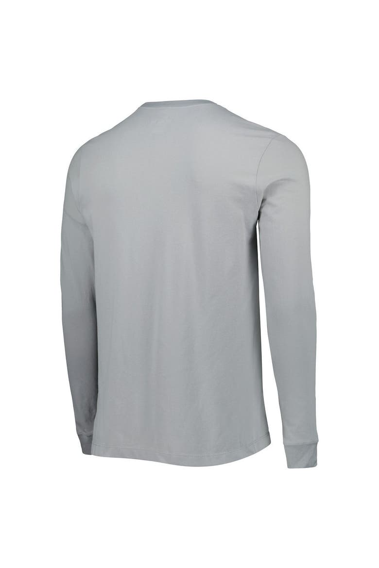 Men's Nike Gray Michigan State Spartans Team Practice Performance Long Sleeve T-Shirt, Alternate, color, Gray
