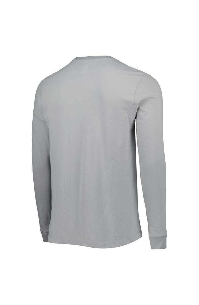 Nike Men's Nike Gray Michigan State Spartans Team Practice Performance Long Sleeve T-Shirt, Alternate, color, 