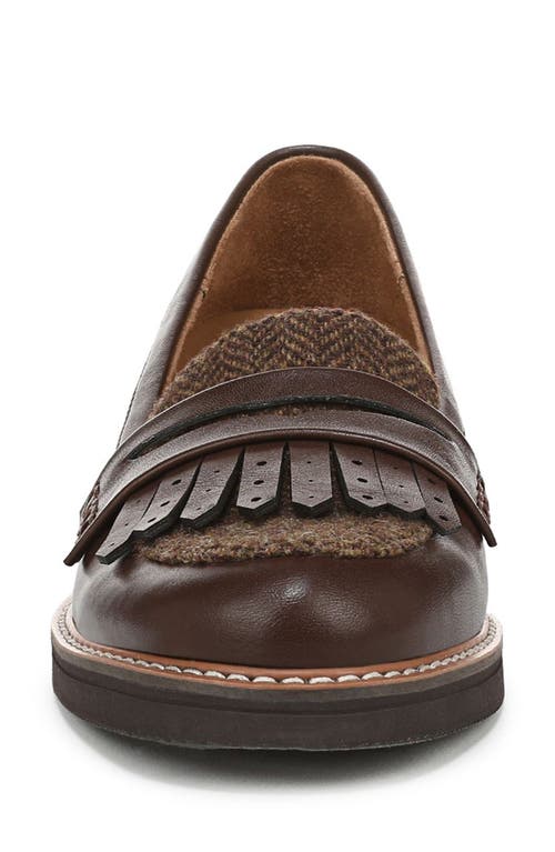 Naturalizer Pacey Kiltie Fringe Loafer In Brown