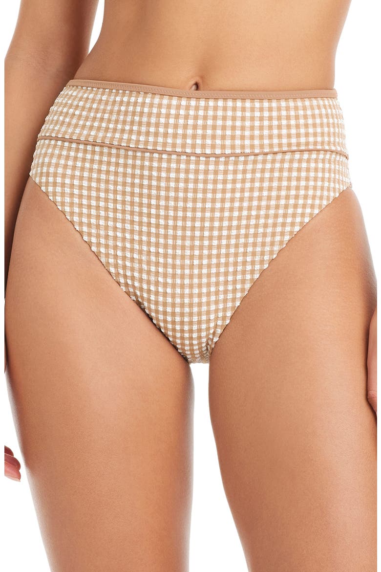 High Waist Bikini Bottoms, Main, color, TOASTED COCONUT