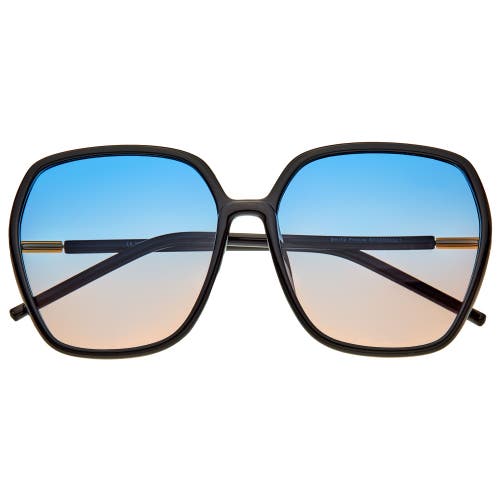Shop Bertha Priscilla Polarized Sunglasses In Black/blue-pink