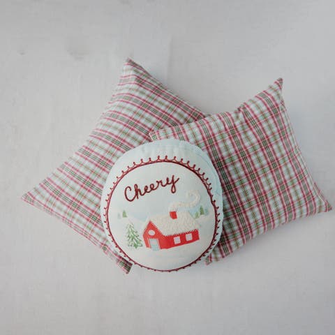 Artisan Plaid Woven Cotton Pillow
