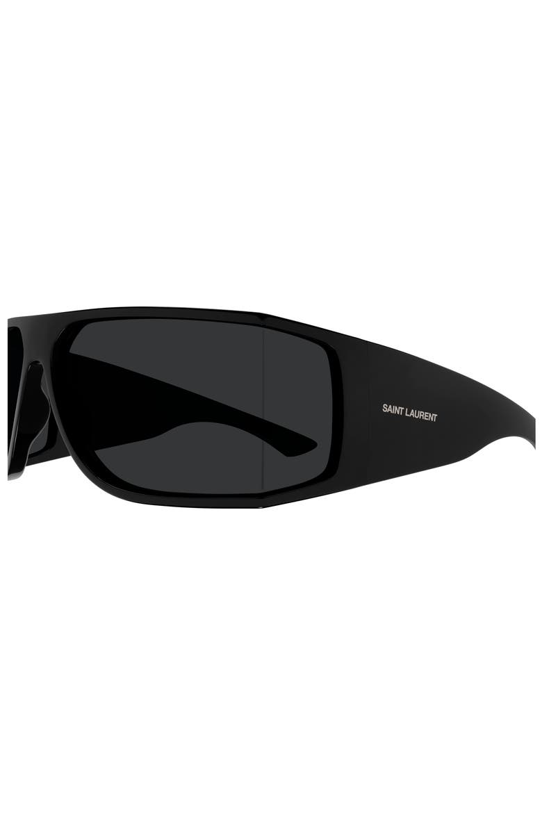 SL 806 75mm Oversize Rectangular Sunglasses, Alternate, color, BLACK