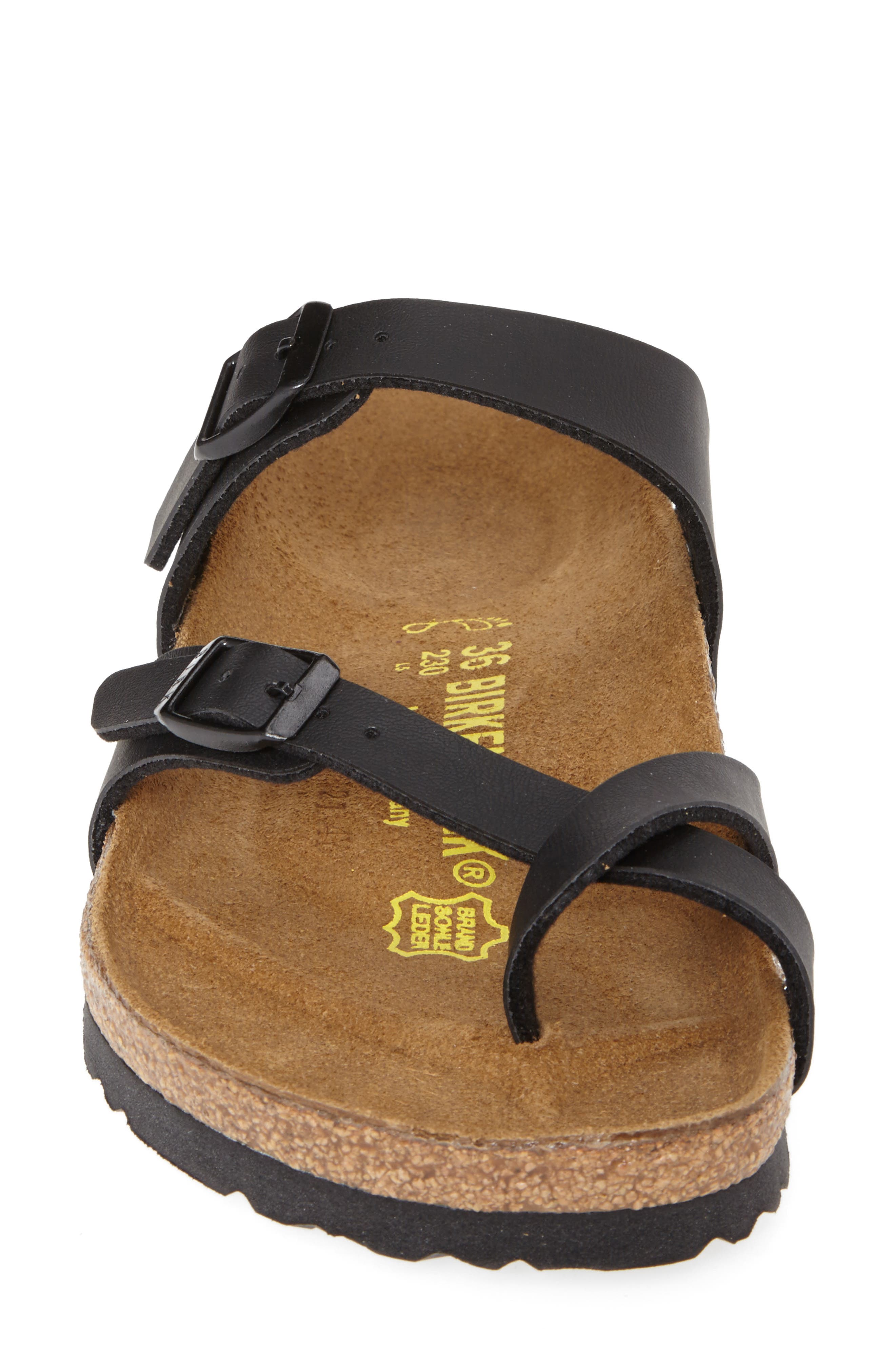 Birkenstock Mayari Birko-Flor Sandal, Alternate, color, Black