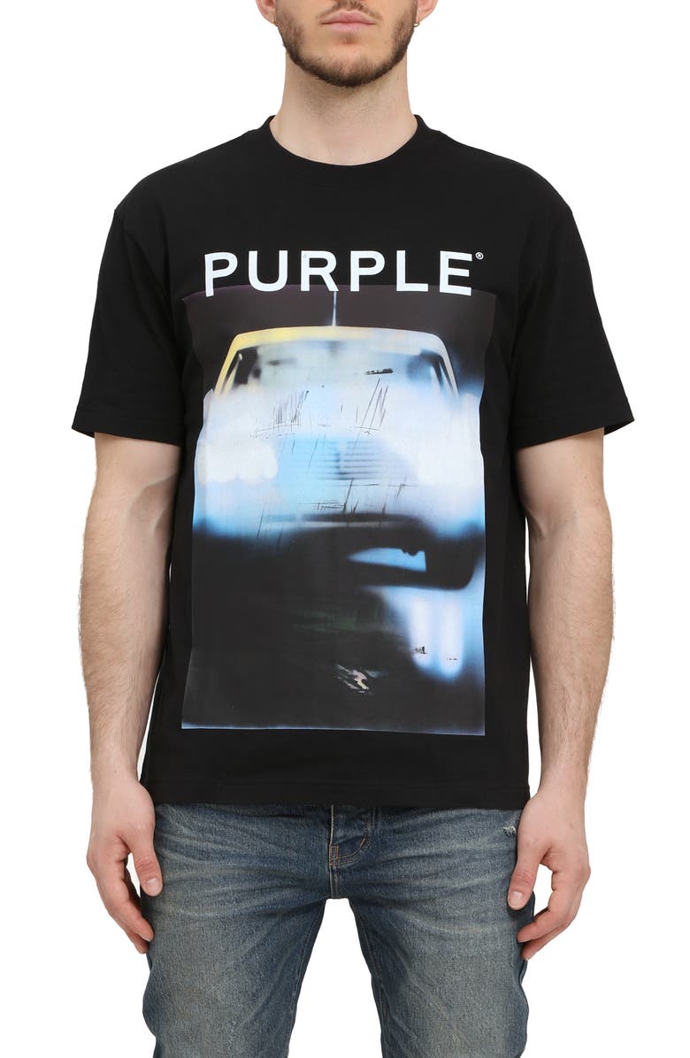 PURPLE BRAND Heavyweight Jersey Graphic T-Shirt, Main, color, Black