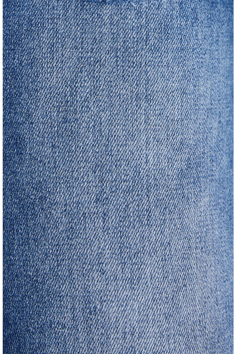 Raw Hem High Waist Wide Leg Jeans, Alternate, color, AZURE
